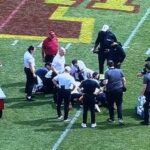 Iowa State CB Jaheim Singletary taken off field on backboard