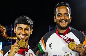 Anas Baig (L) and Declan Gonsalves are among three Indians who will represent the country at the Asian Games 2026 in teqball.