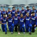 The Indian women's team pose for the photo after their Asia Cup 2026 triumph.