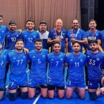 The triumphant Indian men's kabaddi team.