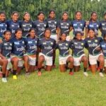 The Indian women rugby sevens team at SAI, Kolkata.