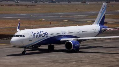An IndiGo airlines passenger aircraft taxis on the tarmac at Chhatrapati Shivaji International airport in Mumbai, India, May 29, 2023. REUTERS/Francis Mascarenhas/File Photo
