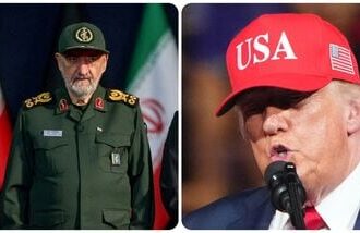 Supreme National Security Council Secretary Mohsen Rezaei; US President Donald Trump