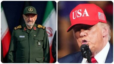 Supreme National Security Council Secretary Mohsen Rezaei; US President Donald Trump