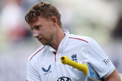 England's Joe Root after their win over Pakistan in the third Test in Birmingham.