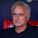 Real Madrid's Portuguese coach Jose Mourinho looks on during the Spanish league football match between Club Atletico de Madrid and Real Madrid CF at the Metropolitano stadium.