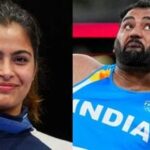 Manu Bhaker (left) and Tajinderpal Singh Toor will be India's flag-bearers at the opening ceremony of the 2026 Asian Games in Nagoya, Japan.
