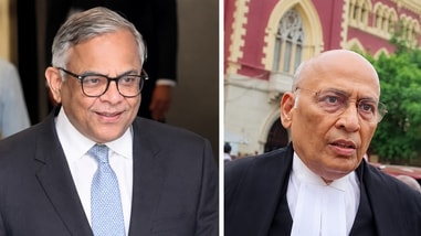 Senior Advocate Abhishek Manu Singhvi(Left) and N Chandrasekaran(Right)