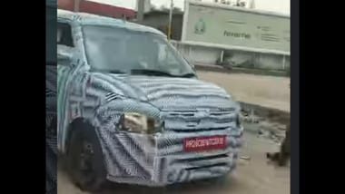 Maruti Suzuki Wagon R facelift has been spotted testing in India.