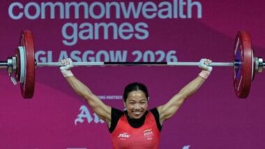 India's Mirabai Chanu will be looking to clinch her first-ever Asian Games medal on Wednesday.