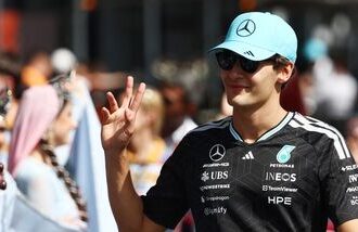 Mercedes' George Russell wins Azerbaijan GP