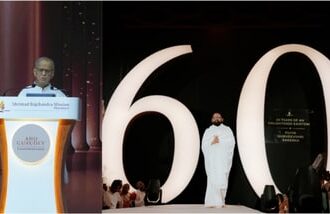 Narayana Murthy Praises Gurudevshri Rakeshji's Global Humanitarian Footprint