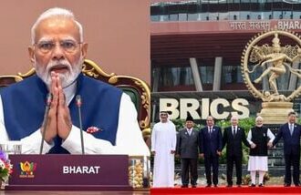 PM Modi welcomes world leaders at Bharat Mandapam as India hosts Day 2 of 18th BRICS Summit