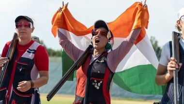 Neeru Dhanda clinched a gold medal in the women's individual trap event at the 2026 Asian Games in Nagoya on Tuesday.