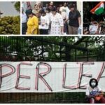 Supreme Court; Aspirants coming out after appeared in the NEET PG 2026 examination at an examination centre, Pataliputra in Patna; ockroach Janta Party (CJP) supporters chant slogans, hold placards and wave national flag.