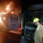 The double-decker bus was travelling from Noida to Mahoba.