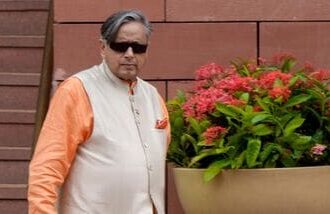 New Delhi: Congress MP Shashi Tharoor during the Monsoon session of Parliament, in New Delhi, Monday, July 20, 2026. (PTI Photo/Shahbaz Khan)(PTI07_20_2026_000626A)