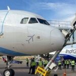 IndiGo flight suffers tail strike during second landing attempt at Bengaluru’s Kempegowda International Airport. (PTI Photo)(PTI09_04_2026_000044B)