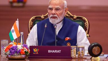 Prime Minister Narendra Modi at the second day of the Brics Summit 2026, in New Delhi on Sunday.