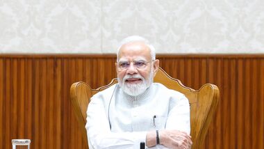 Prime Minister Narendra Modi chairs a roundtable with Semiconductor CEOs, at Seva Teerth in New Delhi, on Wednesday. (PMO via PTI Photo) (PTI09_17_2026_000010B)