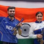 India's Suruchi Singh and Kamaljeet won the gold medal in the 10m air pistol mixed team event at the 2026 Asian Games in Aichi-Nagoya.