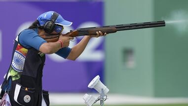 India's Neeru Dhanda qualified for the final of the women's individual trap shooting  competition at the 2026 Asian Games in Nagoya.