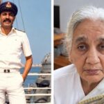 Pramodini Tiwary(left), 88 and her son former Navy Commander Purnendu(Right)