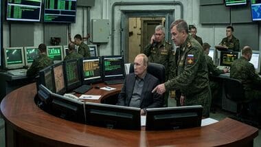 Russian president Vladimir Putin’s secret nuclear bunker, known as Facility 1335, is located inside Kosvinsky Kamen mountain, around 800 miles east of Moscow. (AI-generated Image for representational purposes only)