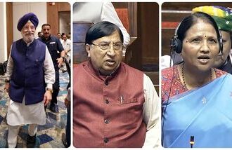 BJP MPs Hardeep Singh Puri, Naresh Bansal and Geeta Alias Chandraprabha are retiring as Rajya Sabha members next month.