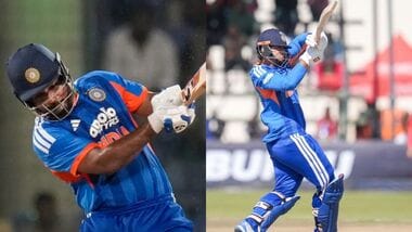 Vaibhav Sooryavanshi (Right) could replace Sanju Samson (Left) in the third T20I against Afghanistan.
