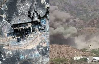Satellite image shows Saudi Arabia's east-west pipeline after Houthis launched a drone attack