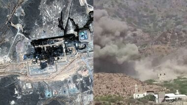 Satellite image shows Saudi Arabia's east-west pipeline after Houthis launched a drone attack