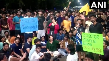 Heavy police security has been deployed on campus to control the situation as discussions were held between students and the administration.