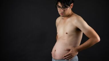 While subcutaneous fat is located beneath the skin, visceral fat packs around the vital organs in the abdominal cavity.