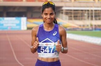 Seema Kumar won India a bronze medal at the Asian Games 2026 in the women's 10000m event.