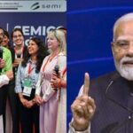 Prime Minister Narendra Modi interacts with participants on the inauguration day of SEMICON India 2026.