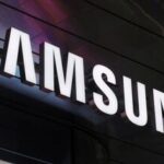 The logo of Samsung Electronics is seen at the company's store.