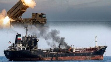 Iran’s Tasnim news agency reported that a small Iranian tanker was targeted by a US missile about four miles from Kharg Island, a major hub for the country’s oil exports. (AI Image)