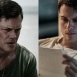 Bill Skarsgard and Nicholas Galitzine in stills from The Mosquito Bowl.