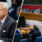 India's External Affairs Minister S. Jaishankar(Left), Delegates addressing the United Nations Security Council(Right).