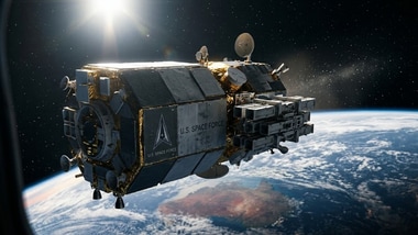 US has weapons deployed in orbit, Space Force says (AI-generated image)