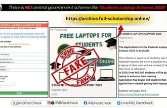 Centre dismisses ‘fake’ claims on free laptop scheme.