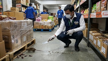 Swiggy Instamart, Amazon warehouse raided by FDA in Mumbai over food safety violations. (AI-generated)