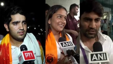 DUSI election results 2026: Who is Yash Dabas? Meet new president, 2 other ABVP winners (Images: L - Yash (PTI), Centre - Riya Chhawdi (ANI), R - Lakshya Raj Singh (ANI)