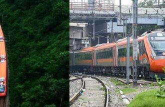 Vande Bharat meets Jharkhand’s wild beauty in breathtaking drone video (Images: Instagram/ @Ashwini_Vaishnaw, ANI)