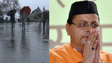 IMD issues red, orange & yellow alerts for Uttarakhand districts on Sep 26, 27; CM Pushkar Singh Dhami reacts (Images: ANI, PTI)