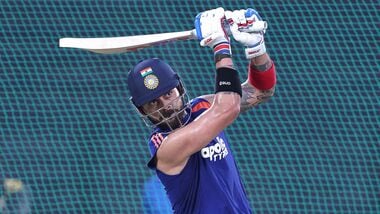 Virat Kohli in action during training in Kochi ahead of India vs West Indies first ODI.