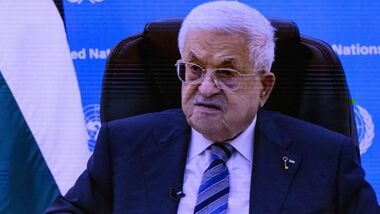 President of Palestine Mahmoud Abbas virtually addresses the 81st session of the United Nations (U.N.) General Assembly at U.N. Headquarters on September 24, 2026 in New York City. Alexi J. Rosenfeld/Getty Images/AFP