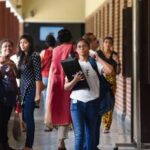 Students at Delhi University's Miranda House College. (Photo by Saumya Khandelwal/ Hindustan Times)