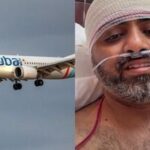 Images of a FlyDubai flight (L) and Indian captain Smit Machchhar (R).